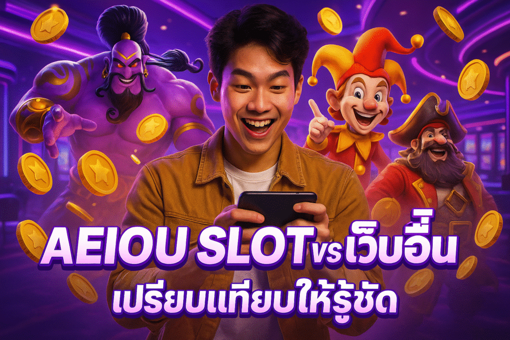 AEIOU SLOT กับเว็บอื่น เปรียบเทียบให้รู้ชัด